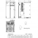 Przemiennik częstotliwości 3-fazowy 11 kW 400V AC Delta Electronics VFD25AMS43ENSAA